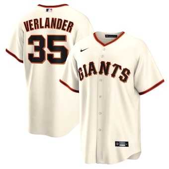 Men%27s San Francisco Giants #35 Justin Verlander Nike Cream Home Replica Jersey Dzhi->seattle mariners->MLB Jersey